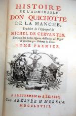 CERVANTÈS (Miguel de). Histoire de l'admirable Don Quichotte de la...