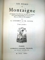 MONTAIGNE (Michel de). Les Essais. Paris, A. Lemerre, 1872-1900. 5...