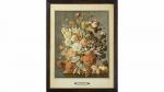Joseph NIGG (1782-1863)."Bouquets de fleur sur un entablement". Deux chromo-lithographies...