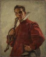 Pierre BONNAUD (1865-1930),
Portrait d'homme à la cravache, 1910,
Huile sur toile,...
