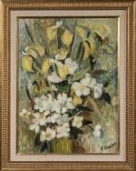Émile DIDIER (1890-1965),
Bouquet de fleurs,
Huile sur toile,
Signé en bas à...