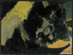 Pierre MONTHEILLET (1923-2011),
Paysage abstrait,
Huile sur toile,
Signé en bas à droite,
67...