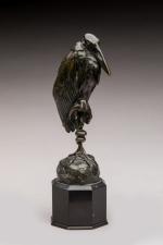 Antoine Louis Barye (1796-1875) 
« Marabout » 
Sujet en bronze...