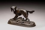 Jules Moigniez (1835-1894)
« Chien de chasse »
Sujet en bronze à...