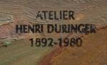 Henri DURINGER (1892-1980)
Belle Ile 
Huile sur carton signé du cachet...