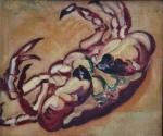 Louis VALTAT (1869-1952)
Le crabe, 1917. 
Huile sur toile marouflée sur...