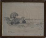 Ferdinand du PUIGAUDEAU (1864-1930)
Careil, paysage 
Dessin signé en bas à...