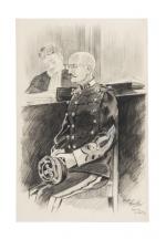 Maurice FEUILLET (Paris 1873 - 1968)
Alfred Dreyfus au procès, le...