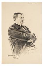 Maurice FEUILLET (Paris 1873 - 1968)
Le lieutenant-colonel Picquart
Pierre noire
32 x...