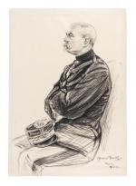Maurice FEUILLET (Paris 1873 - 1968)
Le général Gonse
Pierre noire
32,2 x...