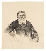 Maurice FEUILLET (Paris 1873 - 1968)
L'expert Charavay
Pierre noire
23,2 x 20,6...