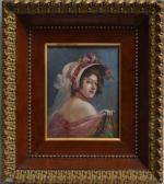 ECOLE FRANCAISE
Portrait de dame
Huile signée en bas à gauche
17 x...