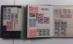 Deux classeurs de timbres de France neufs et oblitérés divers,...