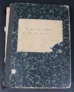 Souvenirs de Busquet Lucien : livret manuscrit, lettres, cartes...
