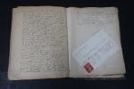 Souvenirs de Busquet Lucien : livret manuscrit, lettres, cartes...