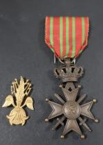 Belgique Croix de guerre. Ruban.