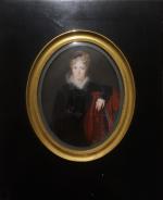Ecole de Louis-François AUBRY (1767-1851) : Portrait de la baronne...