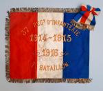 Fanon du 1er bataillon du 37ème d'infanterie 1ere Guerre Mondiale...