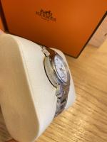 HERMES Paris - Montre-bracelet chronographe de dame modèle "Clipper", mouvement...