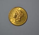 Une pièce or, 20 dollars, Liberty, 1899
Lot conservé en banque,...