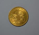 Une pièce or, 20 dollars, Liberty, 1904
Lot conservé en banque,...