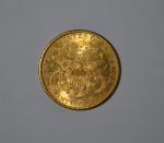 Une pièce or, 20 dollars, Liberty, 1894
Lot conservé en banque,...