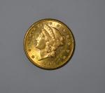 Une pièce or, 20 dollars, Liberty, 1900
Lot conservé en banque,...