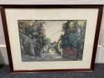 Claude BILS (1884-1968), « Montmartre » aquarelle signée en bas à droite....