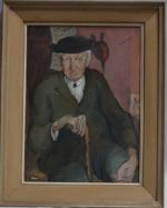 Henry SIMON (1910-1987)
Portrait de maraichin aux yeux bleus
Gouache signée en...