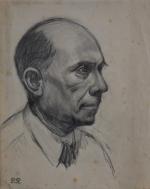 Pierre ROY (1880-1950)
Autoportrait
Dessin avec cachet du monogramme en bas à...