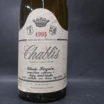 BOURGOGNE BLANC - 1 bouteille CHABLIS 1993 CLAUDE SEGUIN (étiquette...