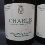 BOURGOGNE BLANC - 2 bouteilles CHABLIS 2006 GILBERT PICQ (étiquette...
