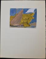 Armel DE WISMES (1922-2009)
L'arrivée du galion
Aquarelle
11 x 15 cm