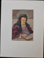 Armel DE WISMES (1922-2009)
La lecture
Dessin gouaché
17.5 x 12 cm