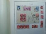 Dans un classeur Thiaude, collection de timbres au type Blanc,...