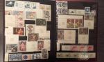 France, un classeur de timbres neufs période 1937 à 1970,...