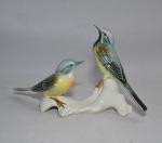 Karl ENS (1802-1865)
Deux oiseaux sur une même branche en porcelaine,...