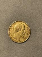 Une PIECE en or 20 francs, Napoléon III Empereur, 1853