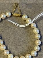 BRACELET perles fermoir or long 14 cm