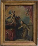 ECOLE ITALIENNE du XVIIIème
Saint Antoine
Huile sur cuivre
29 x 22.5 cm