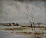 André-Charles NAULEAU (1908-1986)
Sallertaine, le marais
Huile sur toile signée en bas...