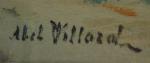 Abel VILLARD (1871-1969)
Paysage de Bretagne
Huile sur carton signée en bas...