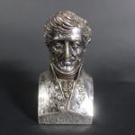Pierre-Joseph CHARDIGNY (1794-1866) : Buste de Georges CUVIER. Bronze argenté,...
