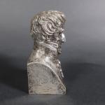 Pierre-Joseph CHARDIGNY (1794-1866) : Buste de Georges CUVIER. Bronze argenté,...