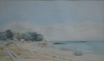 RICHARD (XXème)
Noirmoutier, la plage des Souzeaux
Aquarelle signée et située en...