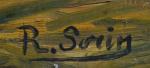 R. SORIN (XXème)
Bateaux de pêche au port
Huile sur panneau signée...
