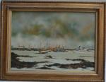 Bernard LOUEDIN (né en 1939)
Bateaux au port
Huile sur toile signée...