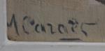 M. CARAES (XXème)
Lesconil, village des quatre vents
Huile sur panneau signée...