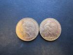 Troisième République - Deux pièces de 20 Francs type Marianne...