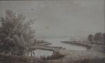 ECOLE FRANCAISE fin XIXème
Paysage maritime
Lavis
10.5 x 17 cm à vue...